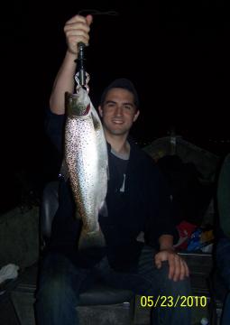 Lake Ontario fishing for brown trout NY