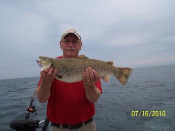 Lake Ontario fishing for brown trout NY