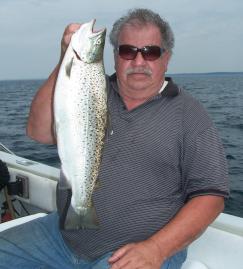 Lake Ontario fishing for brown trout NY