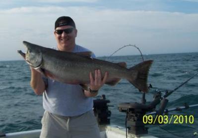 Salmon fishing on Lake Ontario, Pulaski NY