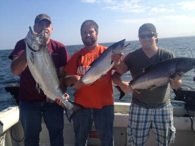 Lake Ontario charter fishing for king salmon, pulaski ny