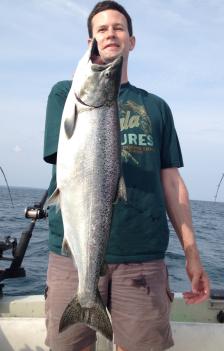 Lake Ontario king salmon fishing on the eastern bay of Lake Ontario, NY