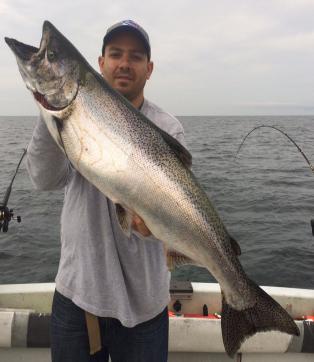 Lake Ontario King Salmon fishing near the Salmon River, Pulaski NY