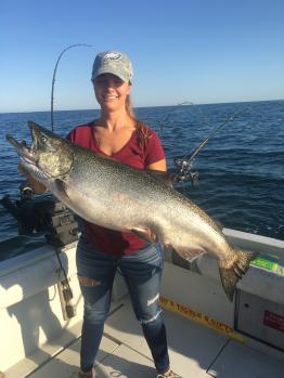 King salmon fishing on Lake Ontario NY